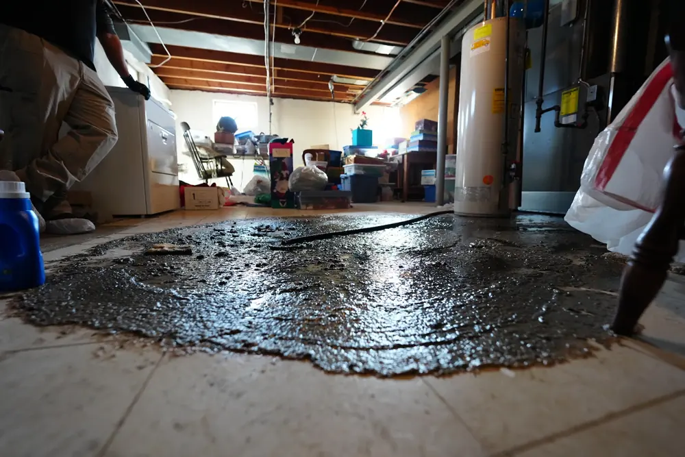 Restoration equipment on a Carlsbad job