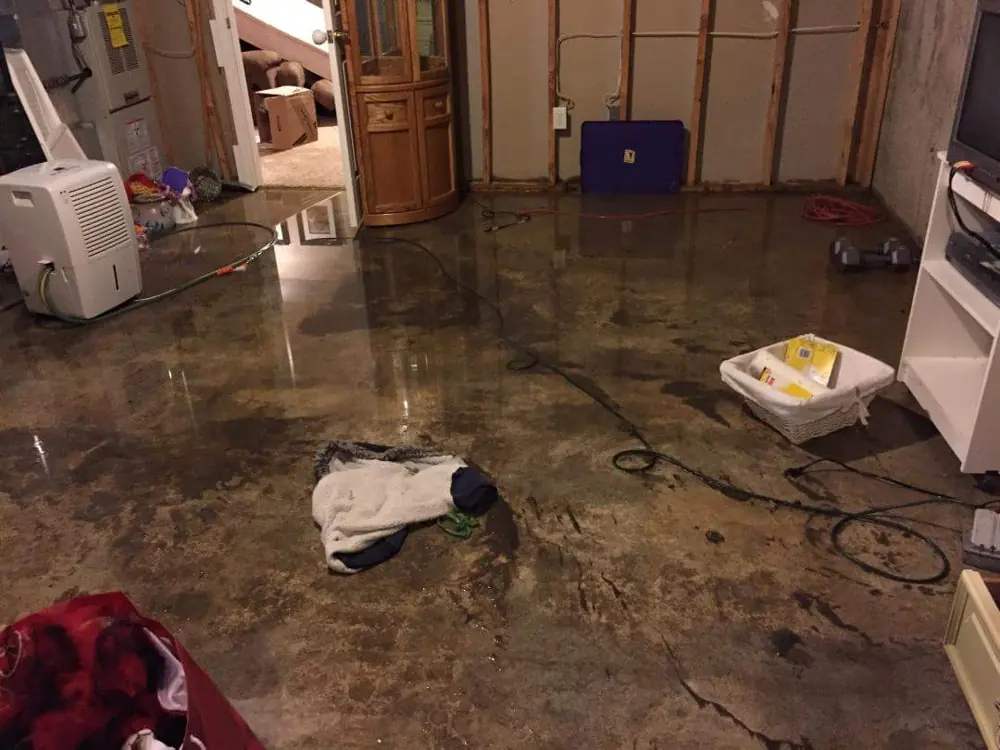 Restoration equipment on a Carlsbad job